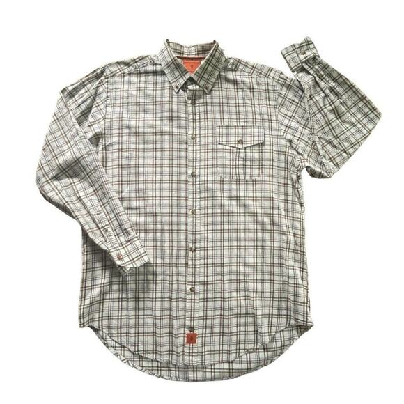 Martin Dingman Countrywear Button Down Shirt Men Large Multicolor LS Plaid Italy - Picture 1 of 11